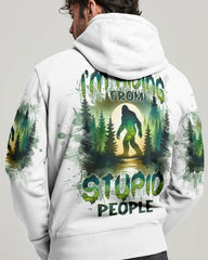 Maxcorners I'm Hiding From Stupid People Bigfoot All Over Print LM2101