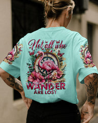 Maxcorners Not All Who Wander Are Lost Flamingo All Over Print LM2101
