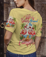 Maxcorners Life Is Better Around The Campfire Flamigos All Over Print LM2101