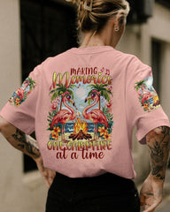 Maxcorners Making Memories One Campfire At A Time Flamingo All Over Print LM2101