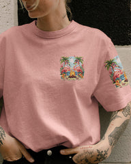 Maxcorners Making Memories One Campfire At A Time Flamingo All Over Print LM2101