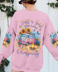 Maxcorners Just A Girl Who Loves Camping All Over Print LM2101