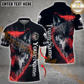 Maxcorners Cool Wolf Darts Jersey Multicolor Options Personalized Name, Team Name 3D Shirt (4 Colors)