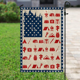 Maxcorners Camping Happy American US Flag VT24