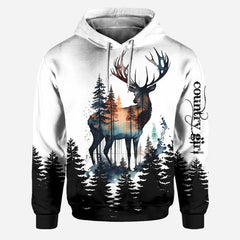 Maxcorners Country Girl Personalized 3D Hoodie For Hunting Lover TU2711