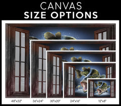 Maxcorners Bass Fishing Canvas Print Frames Canvas Print Frames Painting LM0101