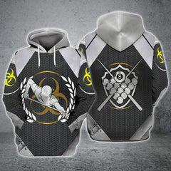 Maxcorners Billiards Silver Love 3D All Over Printed Clothes