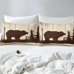 Maxcorners Brown Bear Handmade Bedding Set