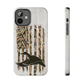 Maxcorners Duck Hunter Phone Case, Waterfowl Hunting Phone Cover, Bird Hunter Gift, iPhone Pro Max Plus, Samsung, Pixel, Tough Case, Sitka Full Wrap Phone Case LM0812