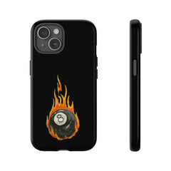Maxcorners Billiards 8 Ball on Fire Hand Painted
Full Wrap Phone Case LM1012