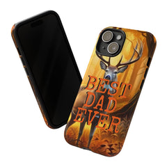 Maxcorners Hunting Best Dad Ever, Deer Hunting Phone Case, iPhone Tough Case, Android Tough Case, Deer Hunter Gifts for Dad, Hunting Gifts for Dad Full Wrap Phone Case LM1012