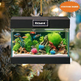Maxcorners Personalized Aquarium Christmas Ornament, Fish Christmas Ornament, Gift For Fish Lover, Christmas Gift