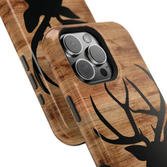 Maxcorners iPhone Case - Buck Deer phone case for iPhone 16 15 14 13 12 11 8 plus pro max mini xr xs x gift for hunter phone case wildlife phone case Full Wrap Phone Case LM0812