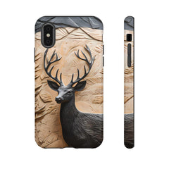 Maxcorners Hunting Deer Carving Full Wrap Phone Case LM1012