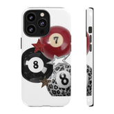 Maxcorners Billiards 8 Ball Leopard Full Wrap Phone Case LM1012