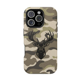 Maxcorners Camouflage Deer iPhone Case, Impact-Resistant, Compatible Full Wrap Phone Case LM0812