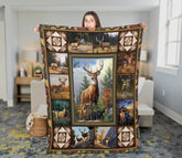 Maxcorners Vintage Deer Hunting Woven Throw Blanket: Wildlife Tapestry
LM1611