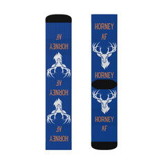 Maxcorners TOP SELLER Horney AF Socks custom fun cool trendy gift present holiday personalized customized name date women's men's pattern hunting deer
LM2611