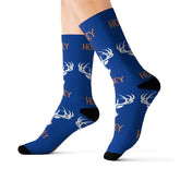 Maxcorners TOP SELLER Horney AF Socks custom fun cool trendy gift present holiday personalized customized name date women's men's pattern hunting deer
LM2611