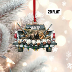 Maxcorners Duck Hunting Christmas Ornament