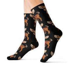 Maxcorners Cute Deer Socks | Cozy Animal Socks for Nature Lovers | Gifts for Kids & Adults, Christmas Stocking Stuffers, Fun Wear
LM2611