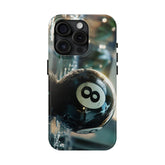 Maxcorners Billiards 8 Ball Tough Phone Case, Black Phone Case, Protective Phone Cover, Billiards Phone Case, Unique Phone Case Full Wrap Phone Case LM1012