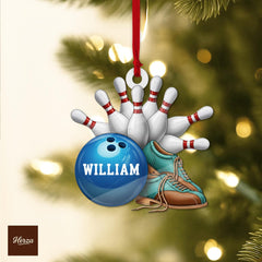 Maxcorners PERSONALIZABLE Bowling Ornament, Custom Name Xmas Tree Decor, Bowler Gift for Kids Teens Adults, CUSTOMIZABLE Sports Gift for Family Friends
LM1111