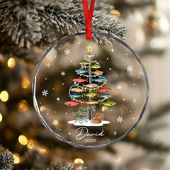 Maxcorners Personalized Fishing Christmas Ornament, Fishing Man Ornament, Christmas Gift For Fishing Lovers, Xmas Tree Decor Gift For Fishing Lovers
2D Flat