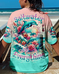Maxcorners Saltwater Heals Everything Dolphins Compass All Over Print LM2101