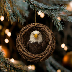 Maxcorners Personalized Woodland Hunting Acrylic Christmas Ornament Custom Gift For Hunters 2D Flat