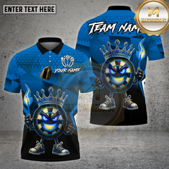 Maxcorners Darts Shirt King Geometric Fire Crown Board Multioptions Personalized Name, Team Name Unisex 3D Shirt