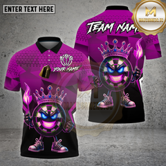 Maxcorners Darts Shirt King Geometric Fire Crown Board Multioptions Personalized Name, Team Name Unisex 3D Shirt