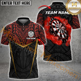 Maxcorners Darts Vortex Multicolor Customized Name, Team Name 3D Shirts