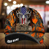 Maxcorners Awesome Deerhorn Hunting Camo Pattern 3D Multicolor Personalized Cap