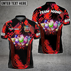 Maxcorners Bingo Grunge Multicolor Option Customized Name 3D Shirt