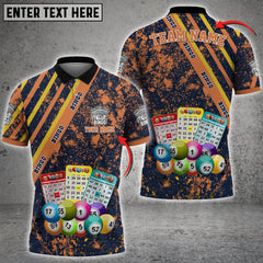 Maxcorners Bingo Paint Style Multicolor Option Customized Name 3D Shirt