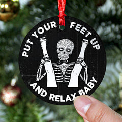 Maxcorners Personalized Funny Naughty Skeleton Couple - Ornament