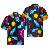 Maxcorners Bowling Space Color Hawaiian Shirt