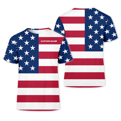 Maxcorners Custom Flag Golf Shirt, Golfing Apparel, Patriotic Golf Shirts, Mens Golf Gift