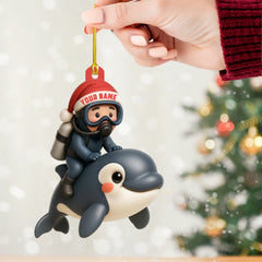 Maxcorners Diver, Home Decor, Christmas Ornament, Personalized Ornament4 2D Flat LM2111