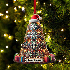 Maxcorners Custom Name Dart Ornament, Christmas Gift Decoration6 2D Flat LM2211