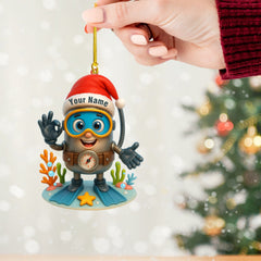 Maxcorners Diver, Home Decor, Christmas Ornament, Personalized Ornament5 2D Flat LM2111