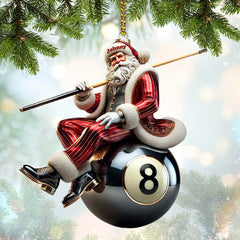Maxcorners Billiard Christmas Ornament, Personalized Ornament 2D Flat LM2211