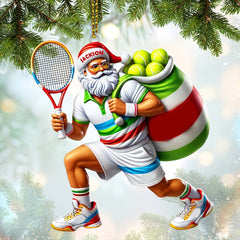 Maxcorners Custom Name Tennis Christmas Ornament, Tennis Christmas Gift 2D Flat LM2111