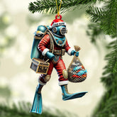 Maxcorners Diving Suit Home Decor Christmas Ornament, Personalized Ornament 2D Flat LM2211