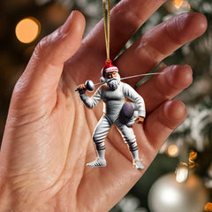 Maxcorners Fencing Christmas Ornament, Personalized Ornament 2D Flat LM2211