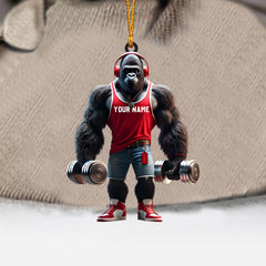 Maxcorners Dumbbells Home Decor Christmas Ornament, Personalized Ornament 2D Flat LM2211