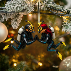 Maxcorners Diver, Home Decor, Christmas Ornament, Personalized Ornaments 2D Flat LM2111