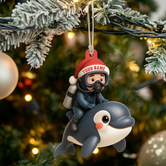 Maxcorners Diver, Home Decor, Christmas Ornament, Personalized Ornament4 2D Flat LM2111