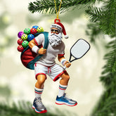 Maxcorners Sporty Santa Christmas Home Decor Christmas Ornament, Personalized Ornament 2D Flat LM2211